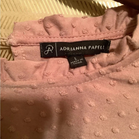 VINTAGE~ADRIANNA PAPELL~PINK BLOUSE~LG - Picture 2 of 4